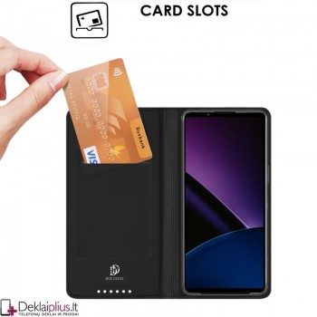 Dux Ducis Skin Pro dirbtinės odos dėklas - juodas (Sony Xperia 1 VI) Dux Ducis Skin Pro dirbtinės odos dėklas - juodas (Sony Xperia 1 VI)